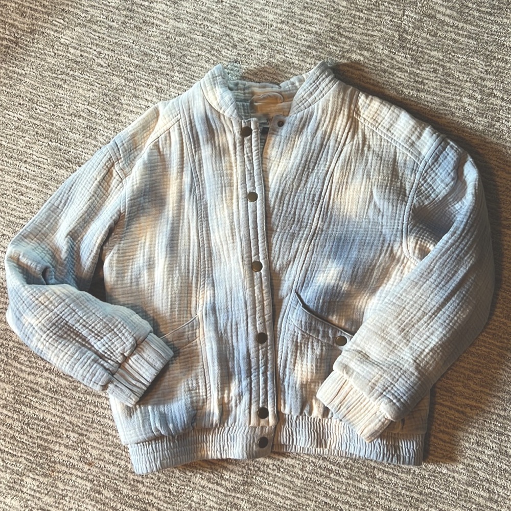 Universal Thread Blue White Bomber Jacket